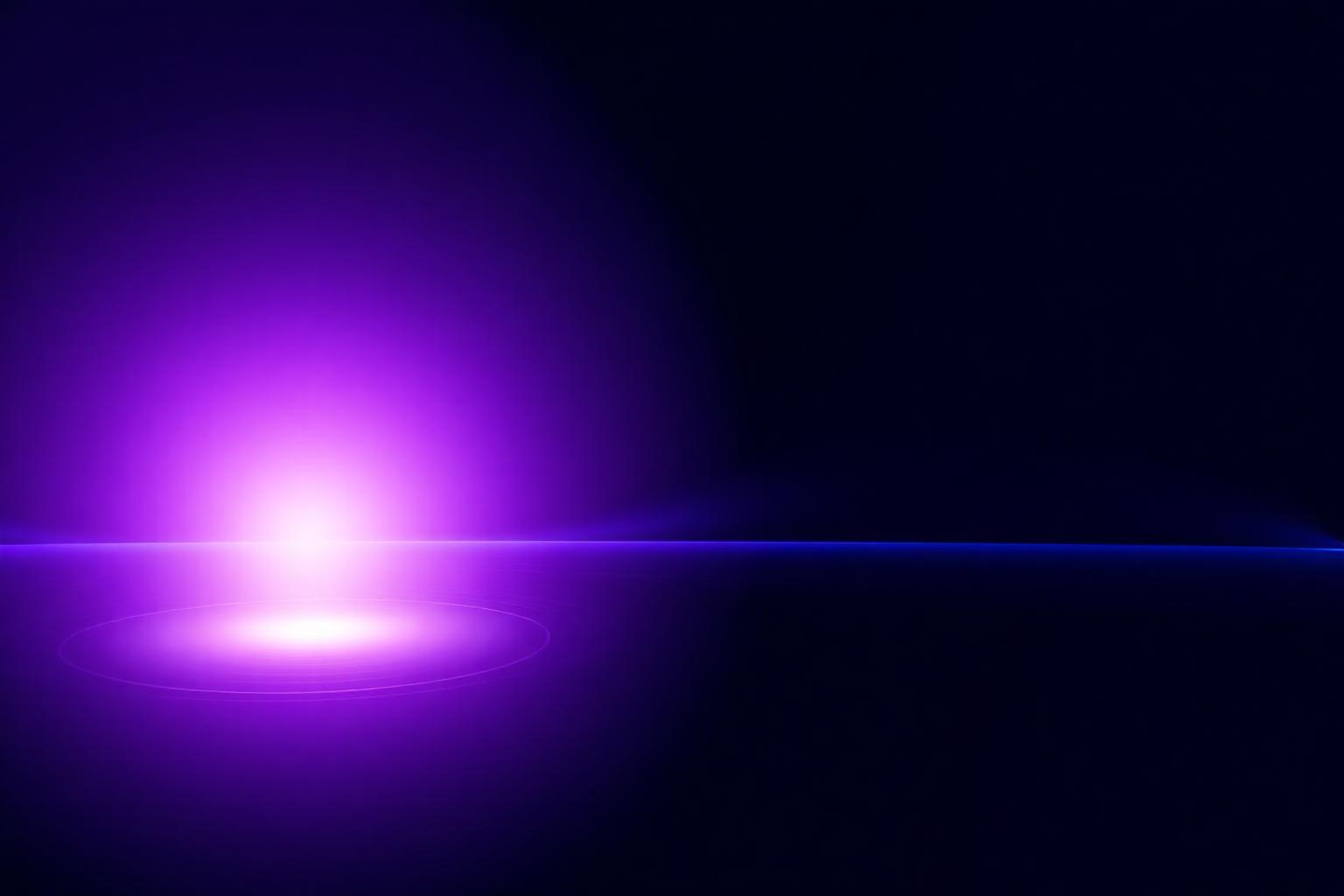 A calm ambient glow representing an unobtrusive, always-on AI interface